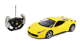 12" 1:14 Scale Ferrari 458 Italia Yellow