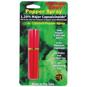 Pepper Shot 1.2% Mc 1-2 Oz Lipstick Pepper Spray