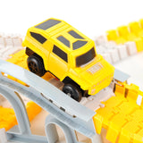 236 Pieces Construction Race Tracks w/6 Cars