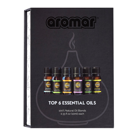 Aromar Black Label Essential Oil Blends 3-Pack Set, 10 mL