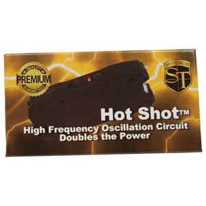 Safety Hot Shot Stun Gun w/ Battery Meter and Flashlight