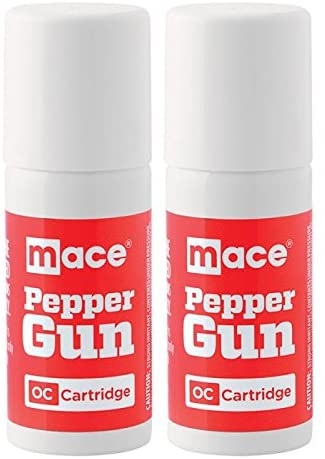 (2/Pack) Mace Brand Pepper Gun OC Refill Cartridge