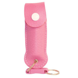 Safety Wildfire 1.4% 1/2 oz. Pepper Spray and Leatherette Holster w/ Quick Release Key (Pink)