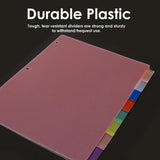 3-Ring Binder Dividers with 8-Insertable Color Tabs (Case of 144)