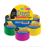 1.89" X 10 Yard Assorted Fluorescent Colored Duct Tape, Case Pack of 36