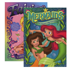 Jumbo Coloring & Activity Book- Fairies & Mermaids (Case of 48)