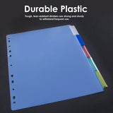 3-Ring Binder Dividers w/ 5-Insertable Color Tabs (Case of 144)