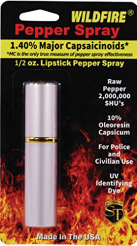 Safety Wildfire 1.4% Lipstick Pepper Spray (Pink)