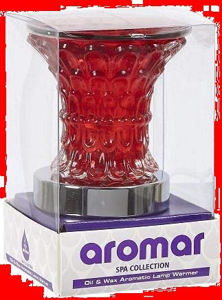 Aromar Premium Vase Design Fragrance Oil Warmer (Red)