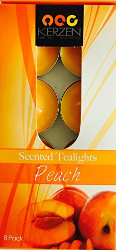 (8/Pack) KERZEN Tealights (Peach)
