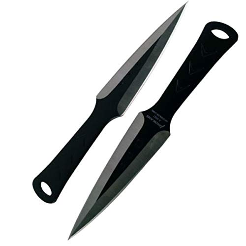 2-Piece Black Throwing Knife Set